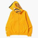 Bape Shark Full Zip Hoodie Yellow