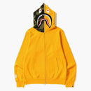 Bape Shark Full Zip Hoodie Yellow