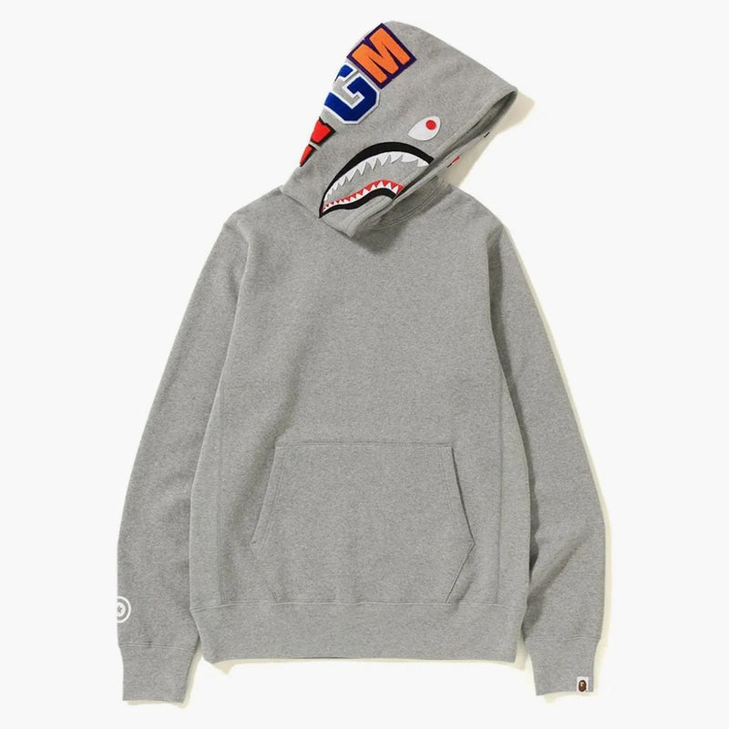 Bape Shark Pullover Hoodie Gray