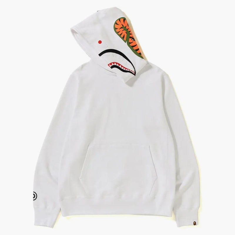 Bape Shark Pullover Hoodie White