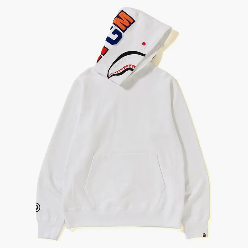 Bape Shark Pullover Hoodie White