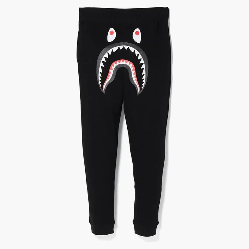 BAPE SHARK SLIM STIP PANTS BLACK/GREEN