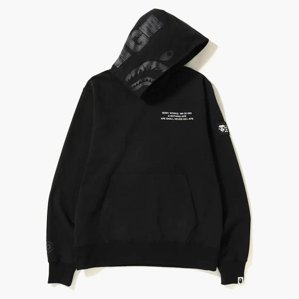 Bape Shark Wide Pullover Hoodie Black