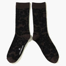 Bape Solid Camo Jacquard Socks Black