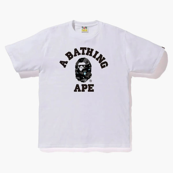 BAPE Space Camo College Tee White