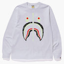BAPE Space CAMO THARK LS TEE WHITE