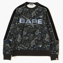 Bape Space Camo Wide Crewneck Black