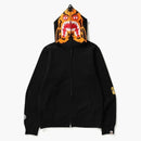 Bape Tiger Full Zip Color Embroidery Hoodie Black