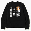 Bape Tiger Heavy Weight Crewneck Black
