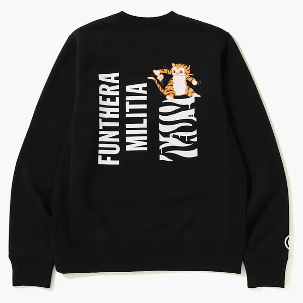 Bape Tiger Heavy Peso Creweck Black
