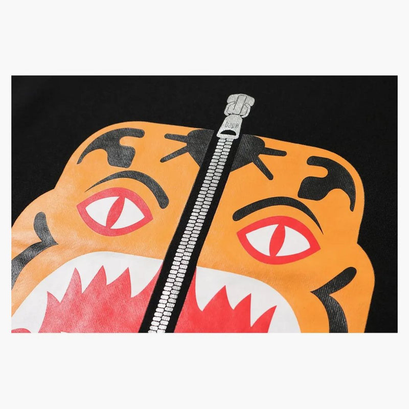 Bape Tiger Heavy Peso Creweck Black
