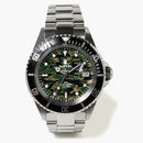 Bape tipo 1 tigre camo bapex orologio tigre camo/argento