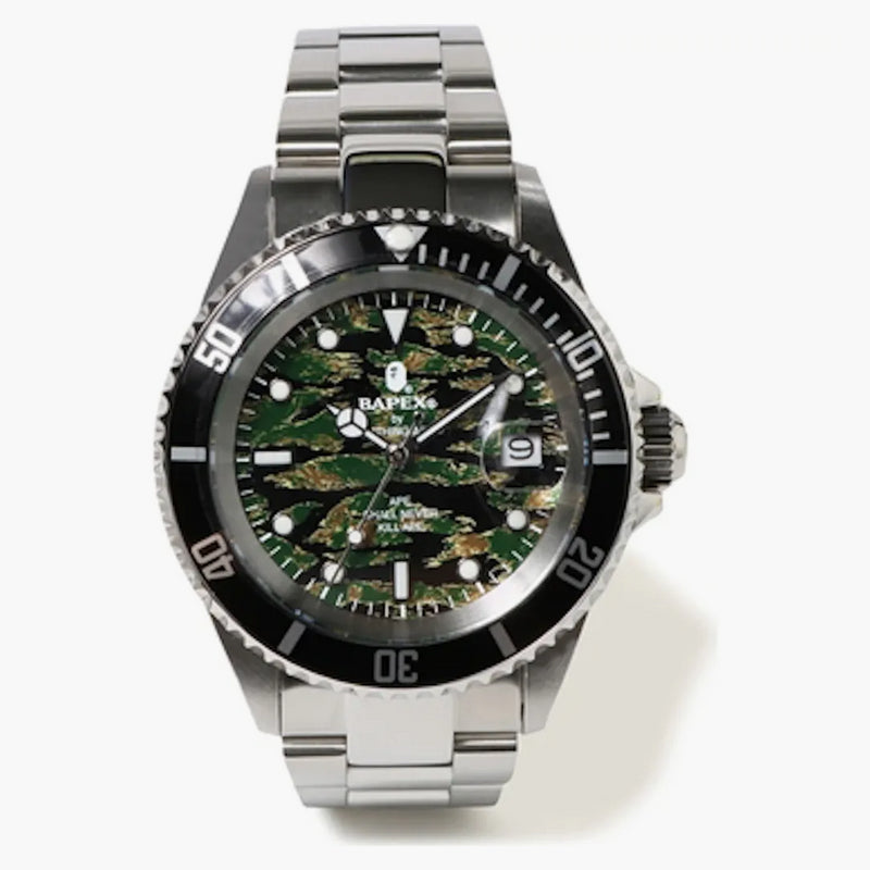 Bape Type 1 Tiger Camo Bapex Watch Tiger Camo/silver