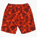 Bape Ultimate Color Camo Beach Shorts Red