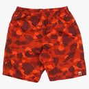 Bape Ultimate Color Camo Beach Shorts Red