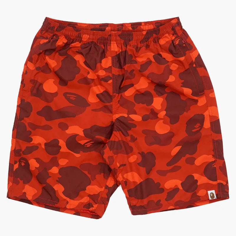 BAPE Ultimate Color Camo Beach Shorts Red