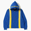 Bape Wide Zip Full Zip Hoodie Blue
