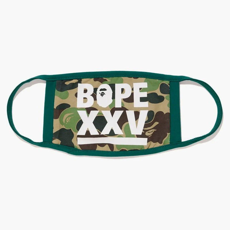 Bape xxv ABC Maska twarz zielona