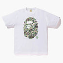 Bape XXV Cities Camo Ape Head Tee White/Green