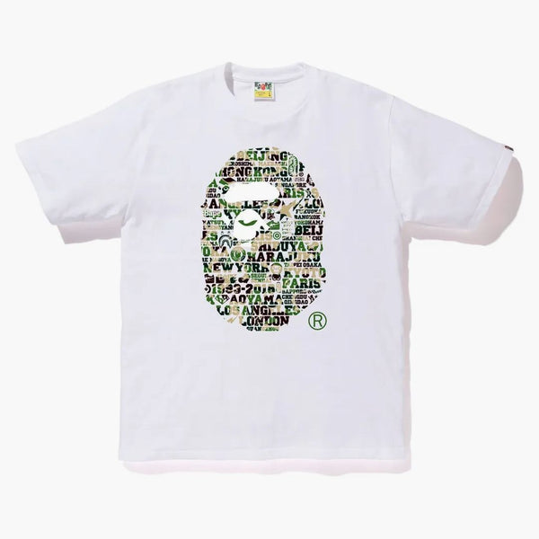 Bape XXV Cities Camo Ape Tee Tee/zielony