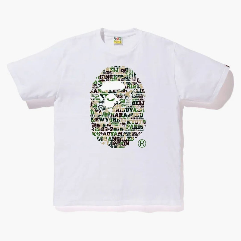 Bape XXV Cities Camo Ape Tee Tee/zielony