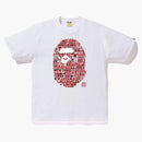 Bape XXV Cities Camo Ape Head Tea White/Red