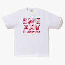 Bape XXV Cities Camo Logo Tea White/Pink