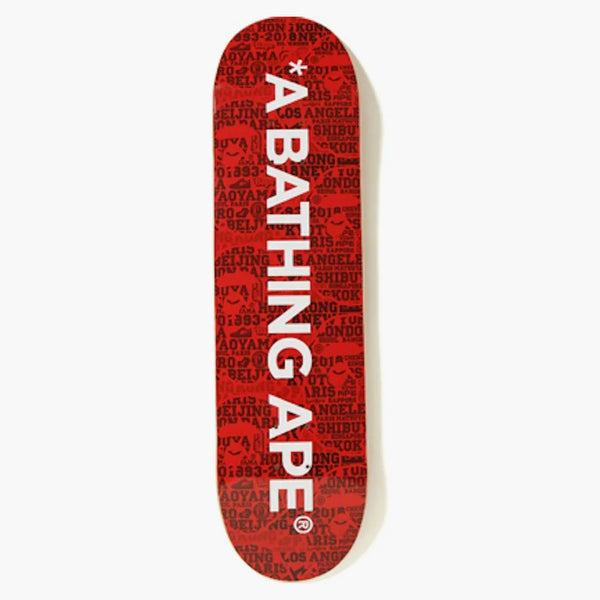 BAPE XXV CITES CAMO CACEBOOD Deck Red