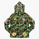 Bape X Adidas SB Shark Hoodie Green