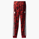 BAPE X ADIDAS ADICOLOR Pantalones de pista Rojo crudo