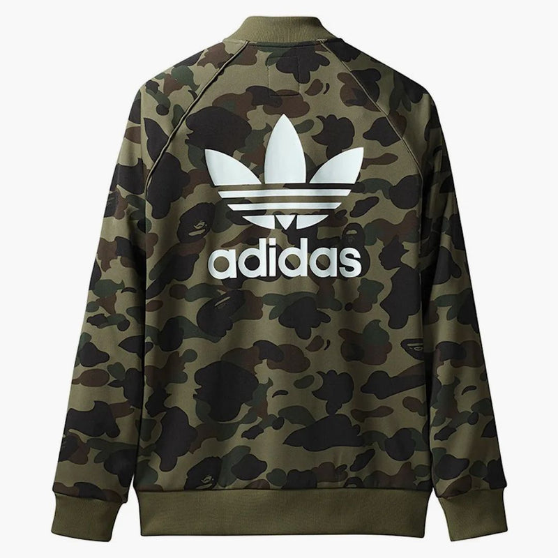 Bape X Adidas Adicolor Track Top Olive Cargo