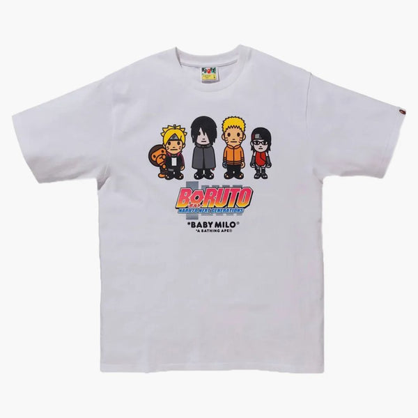 Bape X Boruto Milo #1 Tee White