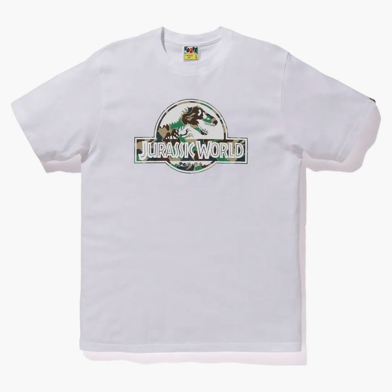 Bape X Jurassic World Logo Tee White