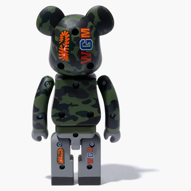 Bearbrick x Medicom 1 ° camo Shark SuperAlloy Chogokin 200% Bearbrick Green