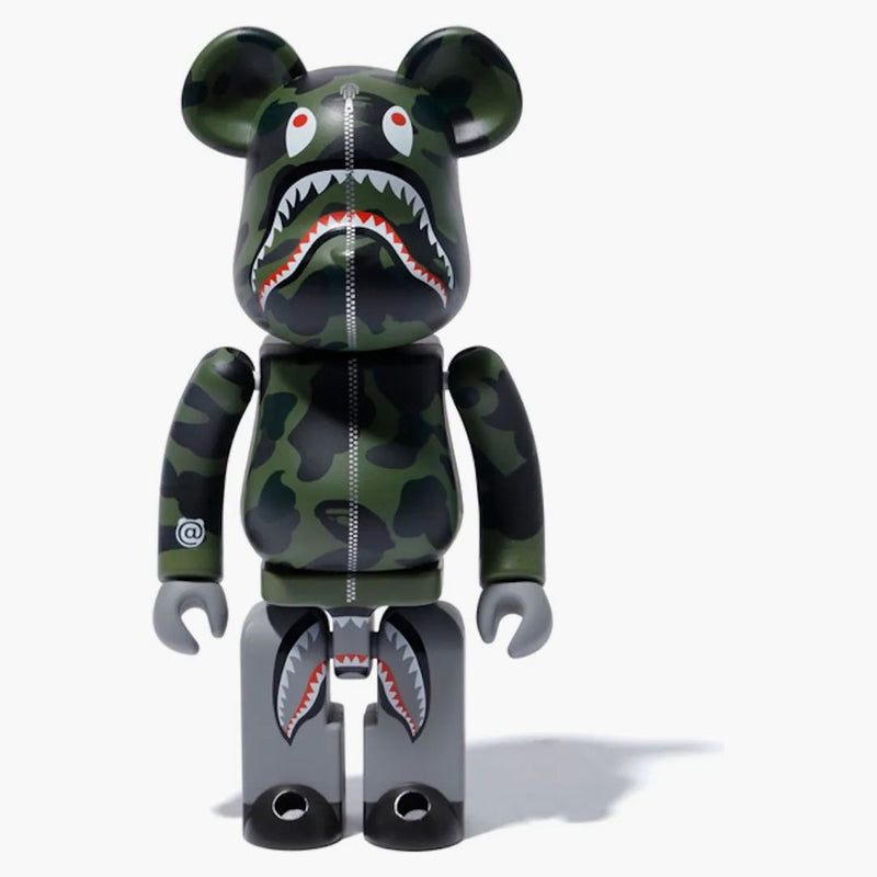 Bearbrick x Medicom 1 ° camo Shark SuperAlloy Chogokin 200% Bearbrick Green