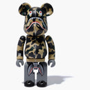 Bearbrick X Medicom 1st Camo Shark Superalloy Chogokin 200% Bearbrick Yellow