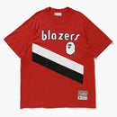 Bape x Mitchell & Ness Blazers Tea Burgundsko