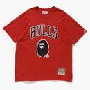 Bape x Mitchell & Ness Bulls Tea Red