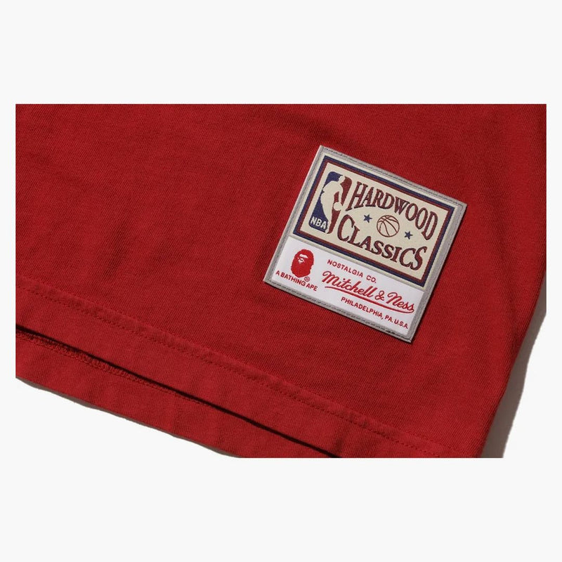 Bape x Mitchell & Ness Cavs Tea Burgundsko