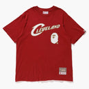 Bape x Mitchell & Ness Cavs Tea Burgundsko