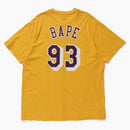 Bape X Mitchell & Ness Lakers Tea Yellow