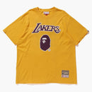 Bape X Mitchell & Ness Lakers Tea Yellow