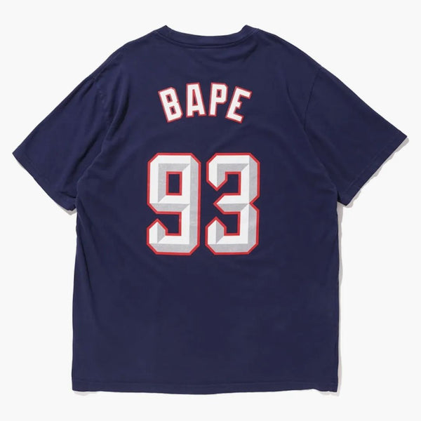 Bape X Mitchell & Ness Rockets Tea Navy