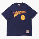 Bape X Mitchell & Ness Warriors Tea Navy