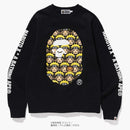 Bape X Naruto Ape Head Crewneck Black