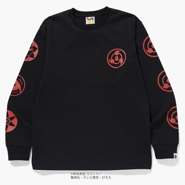 BAPE X NARUTO L/S TEA NEGRO