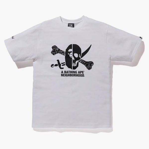 Bape X Neighborhood Ape & Skull Tea White