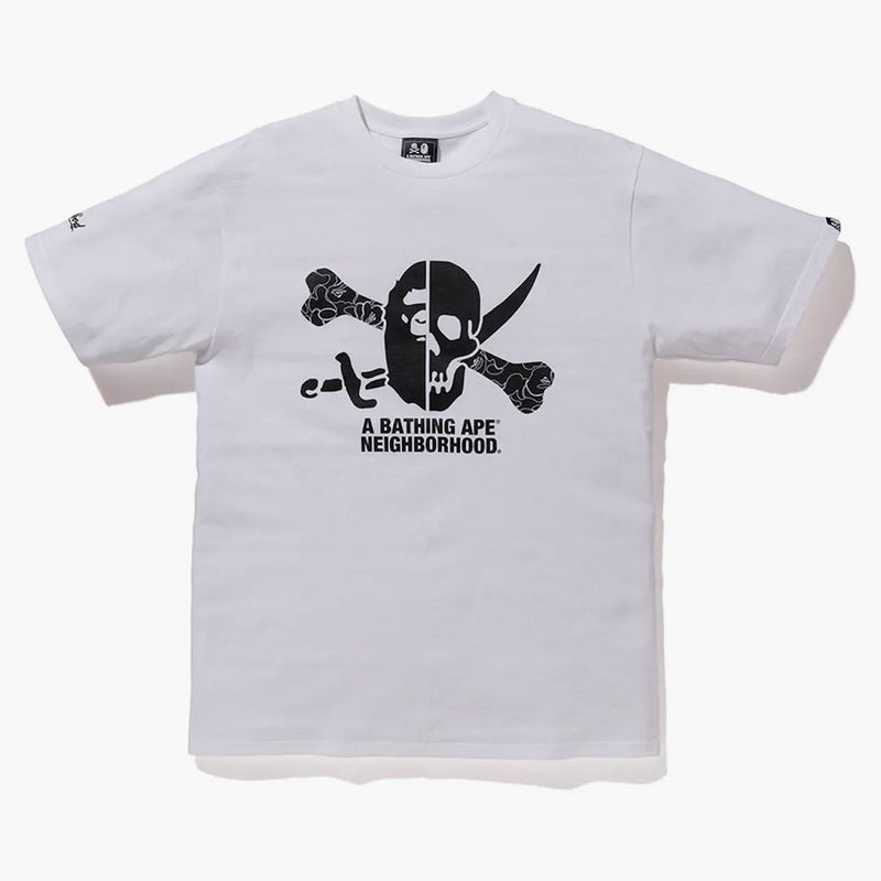 Bape X Neighborhood Ape & Skull Tea White