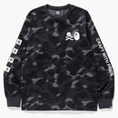 Bape X Neighborhood Camo Long Sleeve Tea Black
