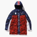 Bape X PSG Long Down Jacket Navy
